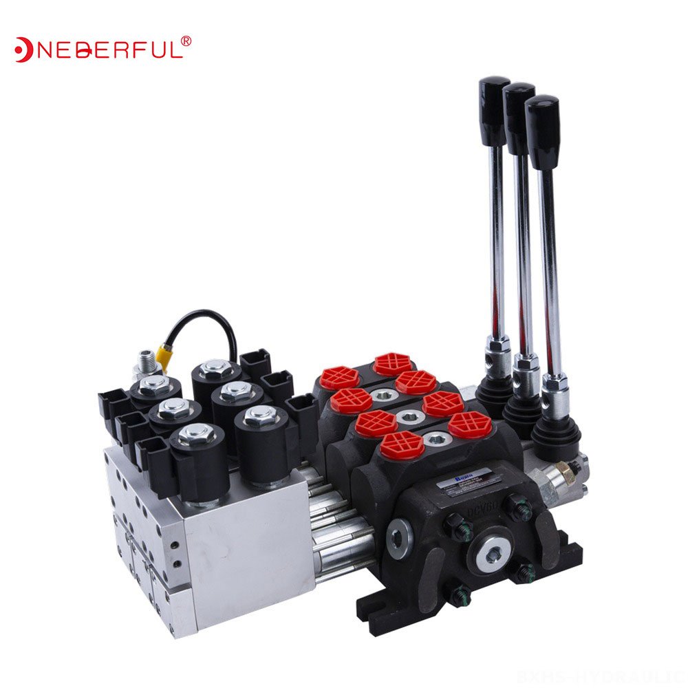 Excavator 140L/min Flow Sectional Directional Control Valve replacement DCV Series hydraulic integrated multi- way valve