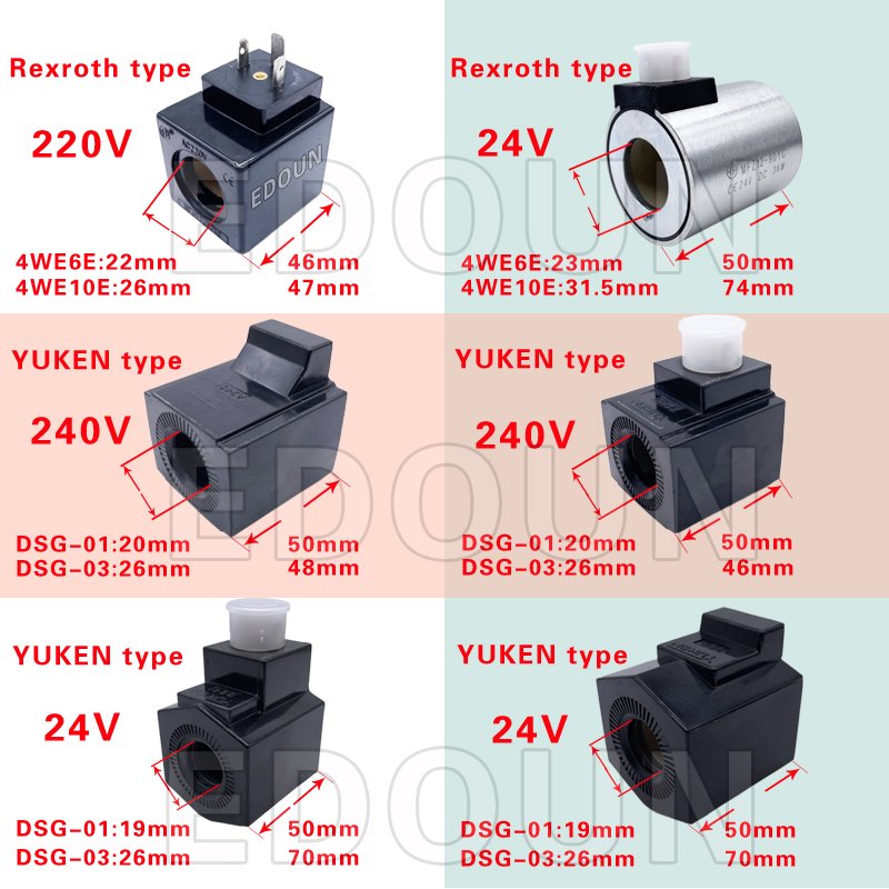 Factory wholesale rexroth directional control valves hydraulic DSG-01 DSG-03 coil Rexroth valve coil