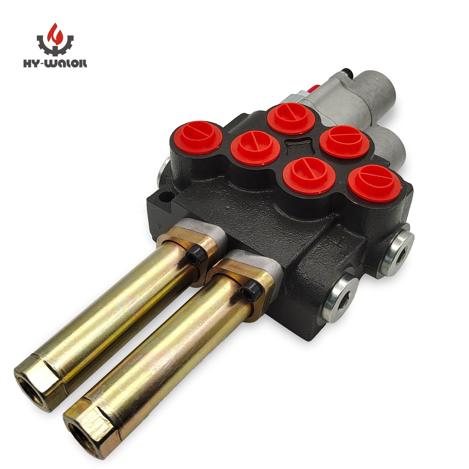 Hy-waloil 6P40 11 GPM 6 Spool Double Acting Manual Reversing Hydraulic Control Valve for Small Tractors and Loaders
