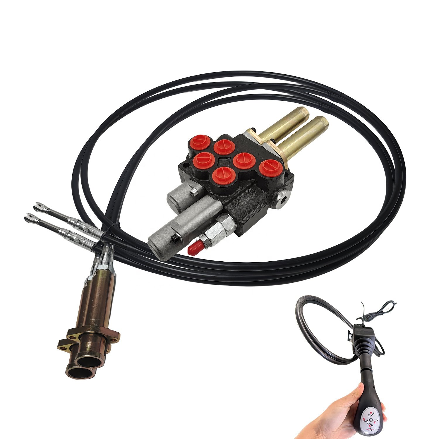 Hy-waloil 6P40 11 GPM 6 Spool Double Acting Manual Reversing Hydraulic Control Valve for Small Tractors and Loaders