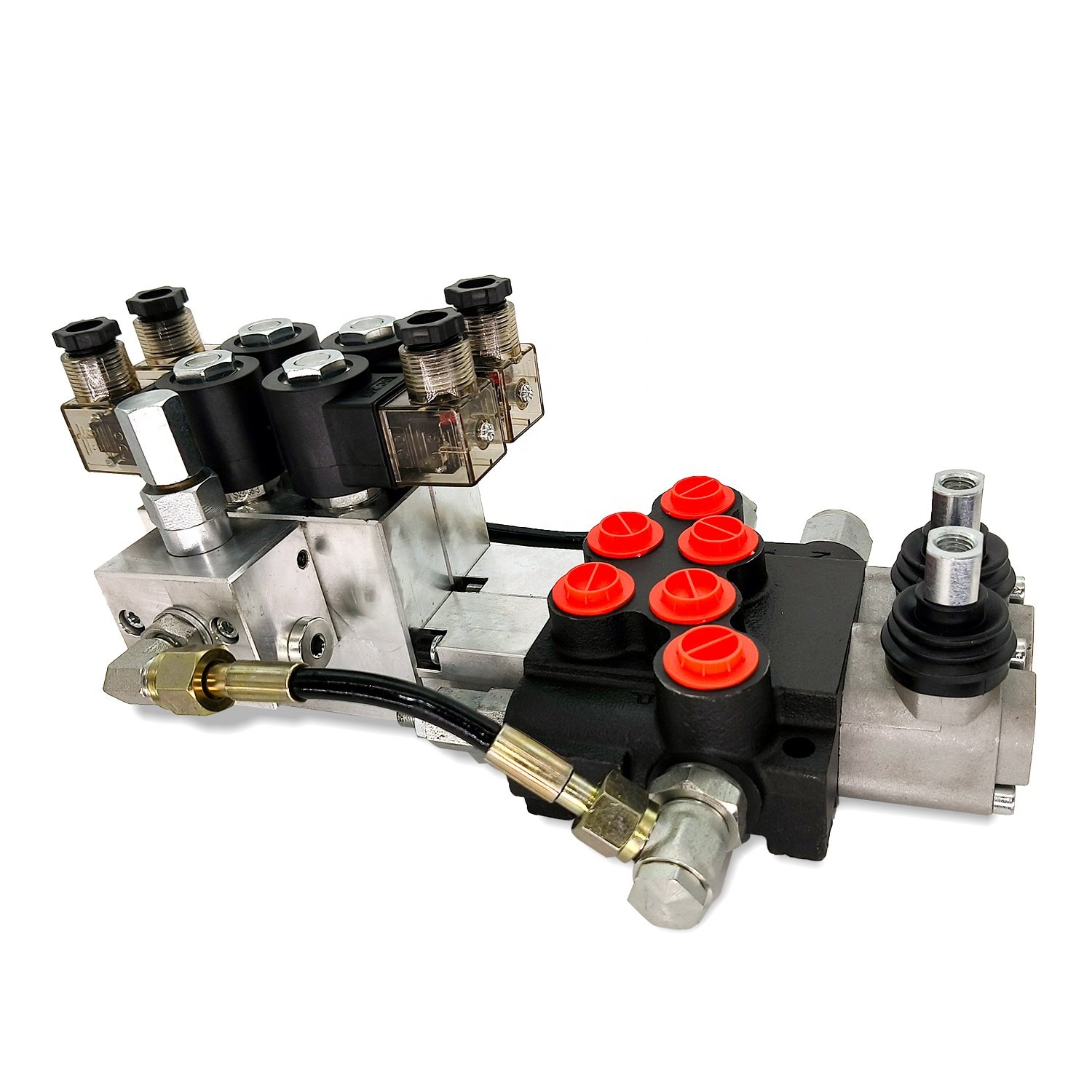 Hy-waloil 6P40 11 GPM 6 Spool Double Acting Manual Reversing Hydraulic Control Valve for Small Tractors and Loaders