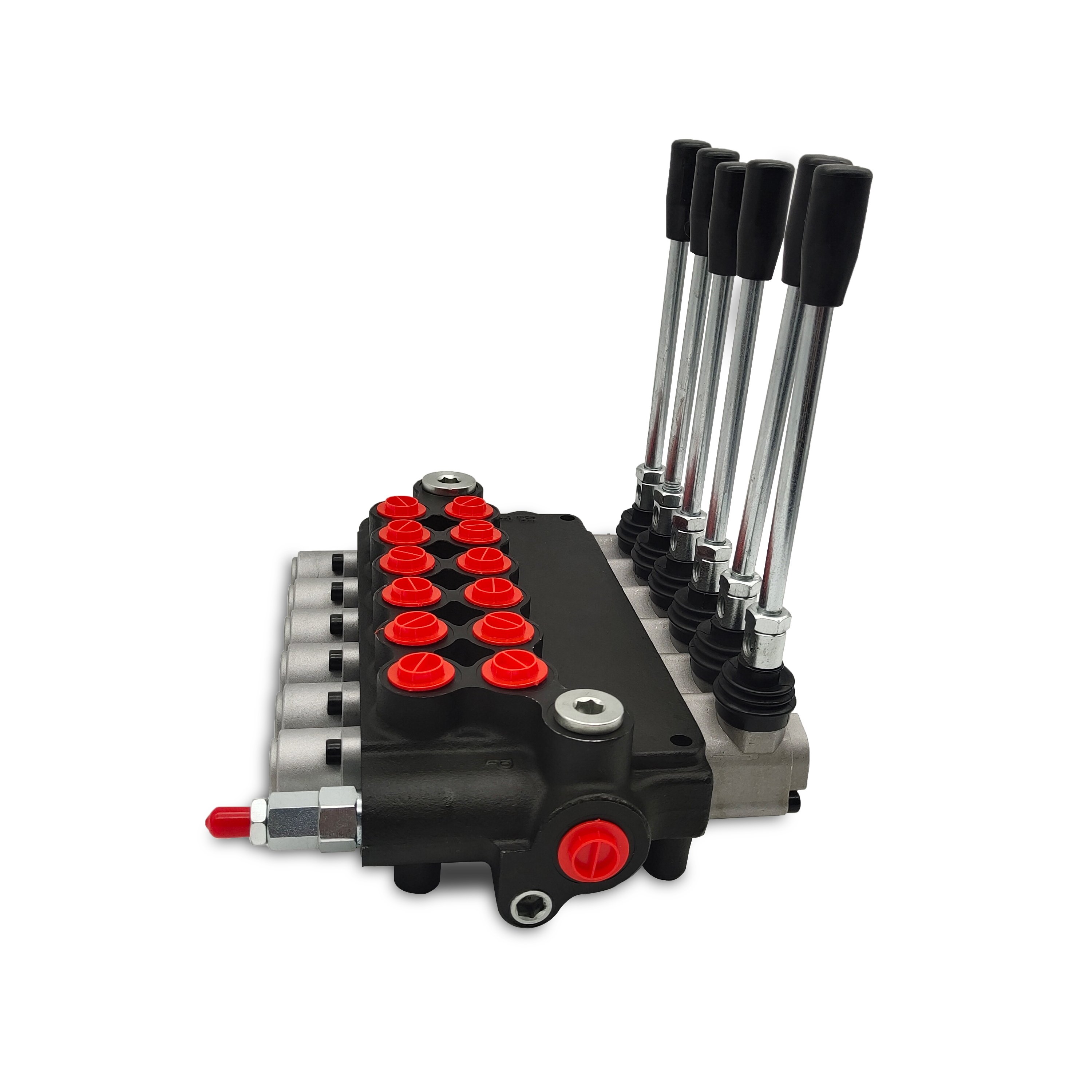 Lixin P80 6 spools hydraulic spool valve with joystick with 80 l/min control for heavy tractor