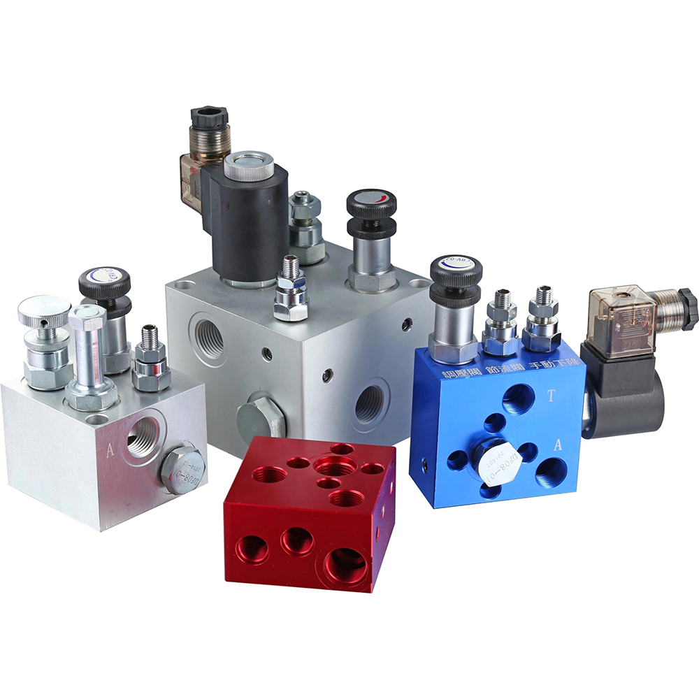 Et-04 Lift Manifold Valves Big Flow Lift Manifolds Standard Lift Block for Cargo Elevator hydraulic manifold valve block