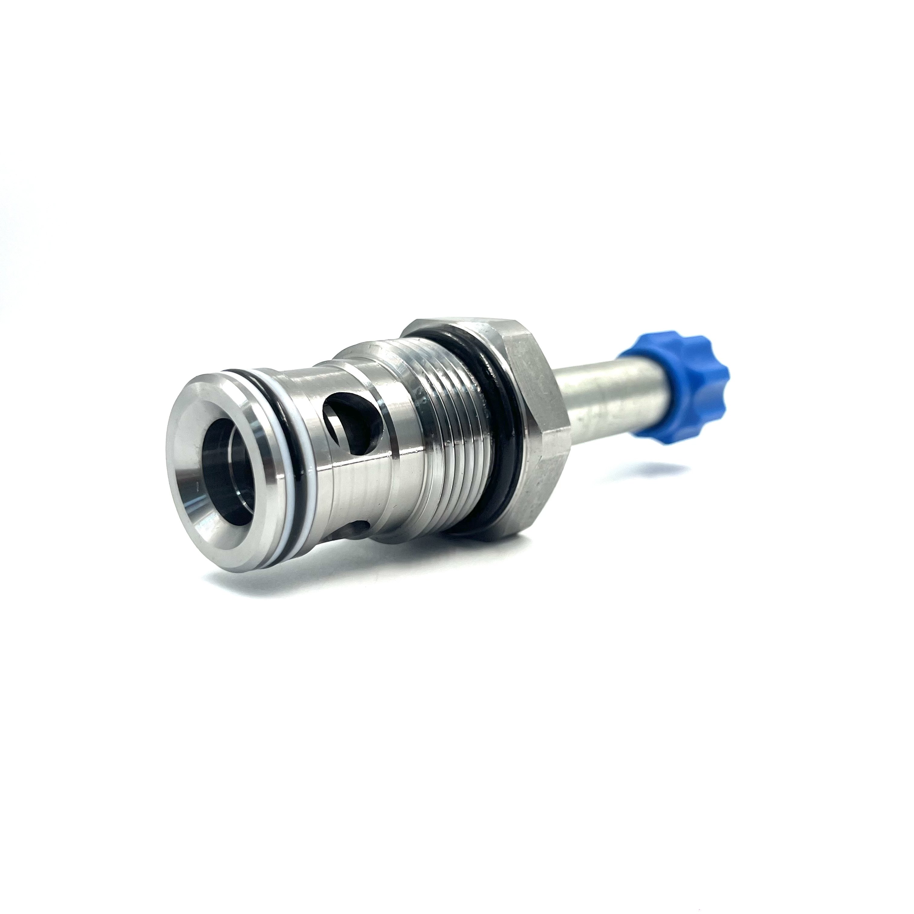 24V 16mm Coil Hydraulic Cartridge Valve Solenoid Valve SV16-22 2-Position 2-Way Poppet Type Normally Closed Free Reverse Flow