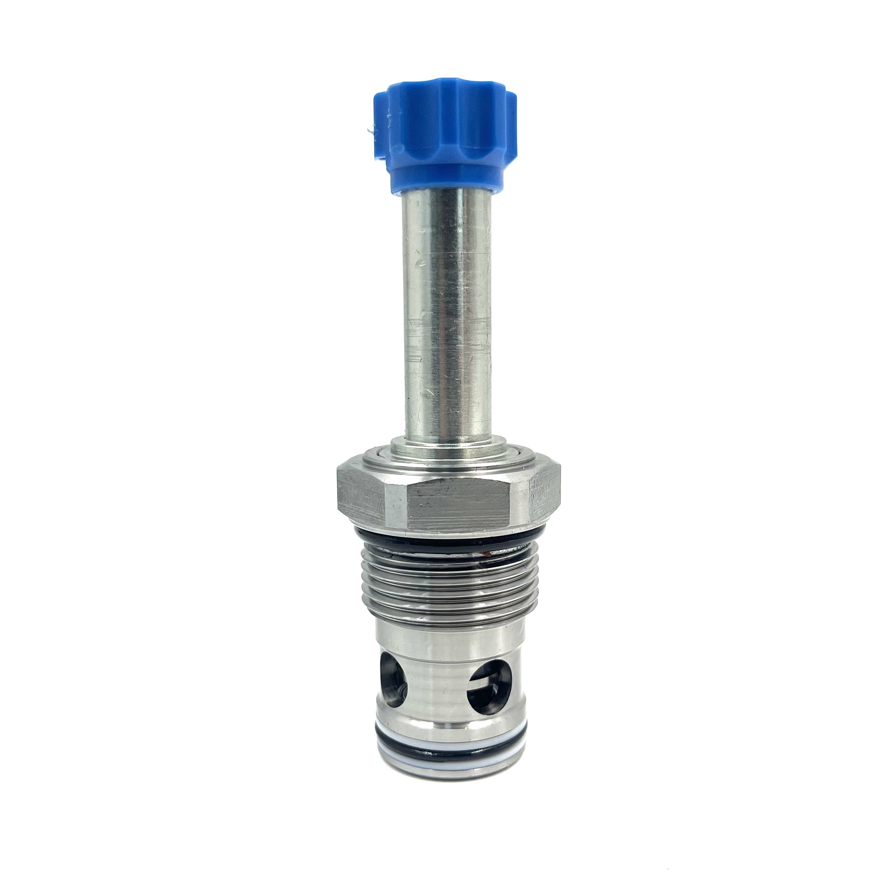 24V 16mm Coil Hydraulic Cartridge Valve Solenoid Valve SV16-22 2-Position 2-Way Poppet Type Normally Closed Free Reverse Flow