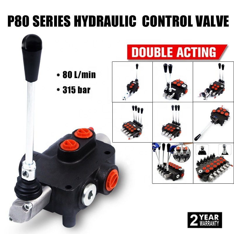 High Efficiency 2 Way Hydraulic Selector Valve Forklift Hydraulic Valve
