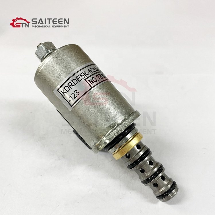 KDRDE5K-31 30C50-123 Hydraulic Pump Proportional Solenoid Valve For KOBELCO Excavator SK200/210/230/250 KDRDE5K-50 30C50-123