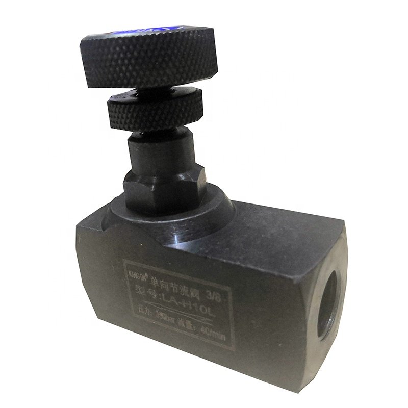 High quality factory direct supply 3/8 inch one way fuel non return throttle valve Flow control valve