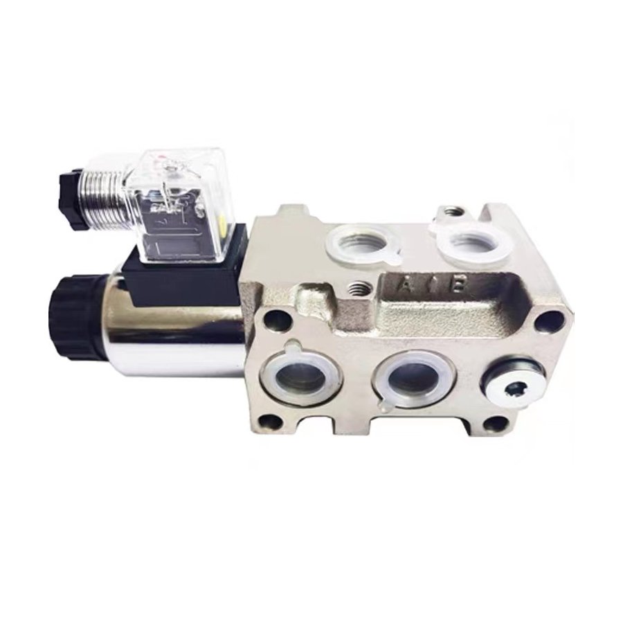 SVV06 solenoid diverter valve 3 way spool diverter hydraulic solenoid hydraulic manual oilpath diverter valve