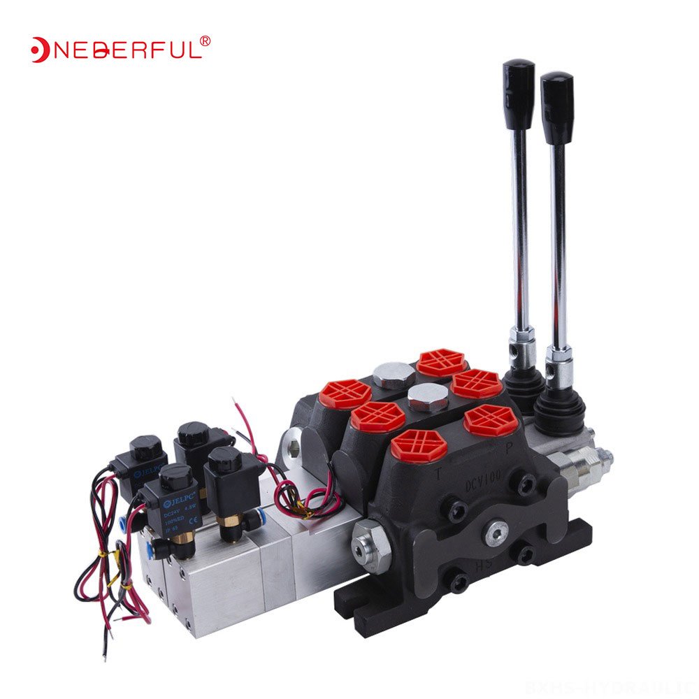 Solenoid Electric Hydraulic manual directional Control Valve Agricultural Tractors Joystick Directional Valve