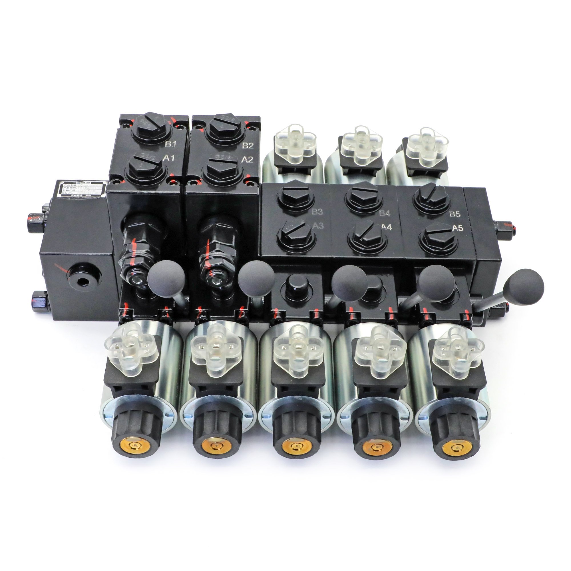 Electric Hydraulic Solenoid Valve Sectional Control Directional Control Valve with Hydraulic Solenoid Valve