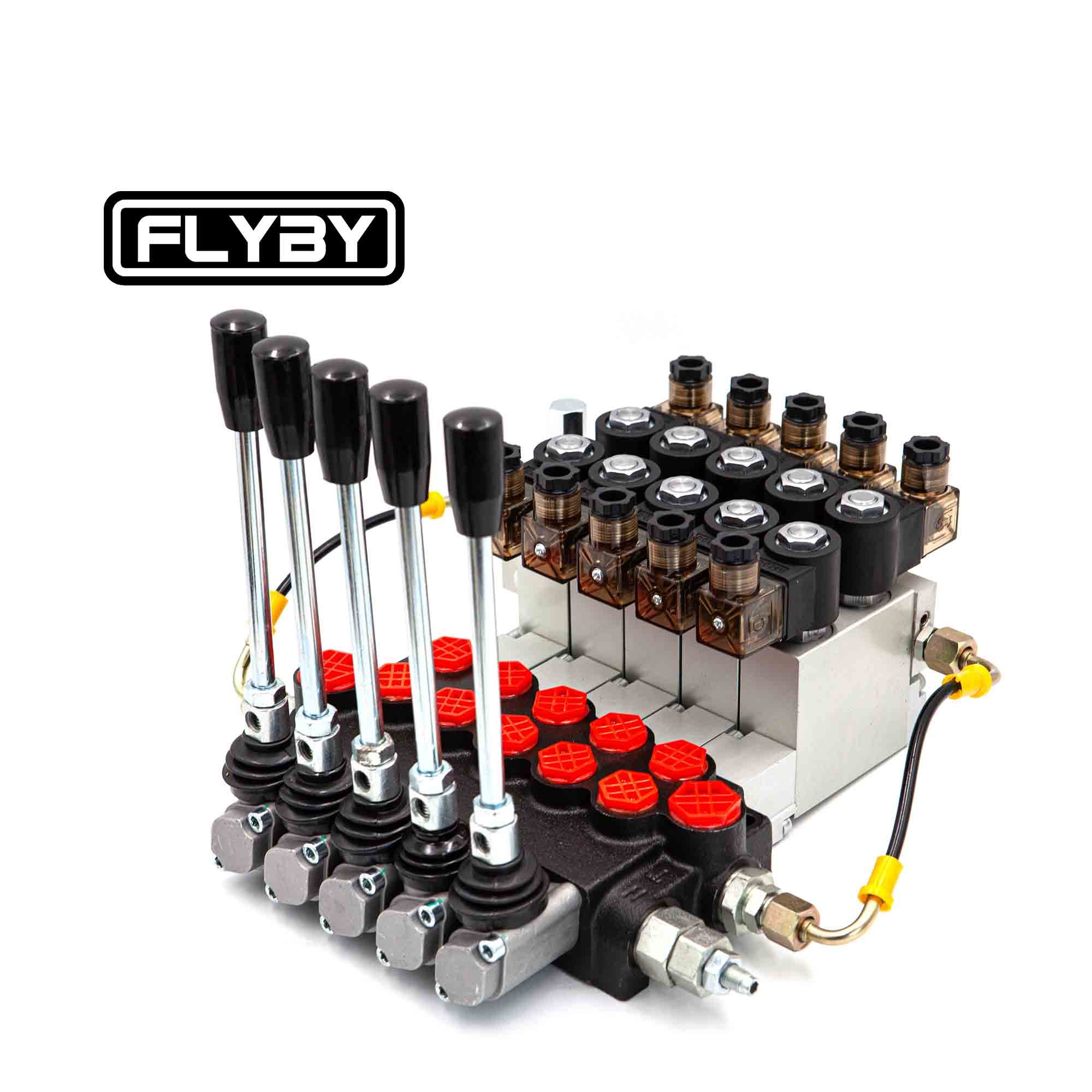 FLYBY Section Control Valve 40 Liter Monoblock Control Valve P40 Series Monobloc Directional Control Valves