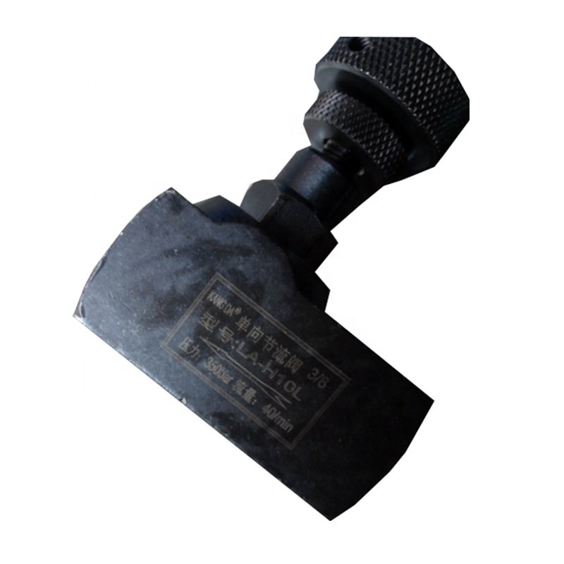 Flow Control Regulating 3/8 inch hydraulic 40L/min one-way fuel non return throttle valve