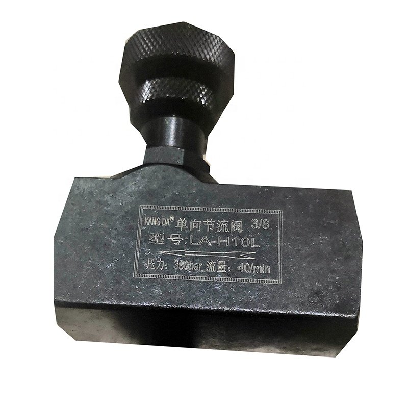 Flow Control Regulating 3/8 inch hydraulic 40L/min one-way fuel non return throttle valve