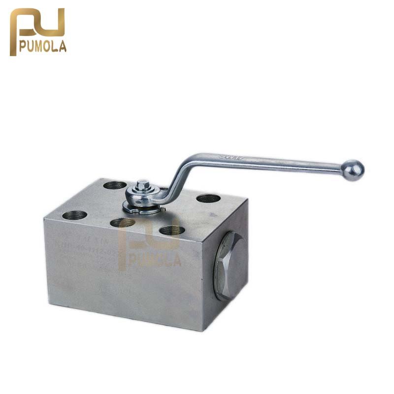 KH3 Series Three-way Four-way valves High Pressure Hydraulic Ball Valve