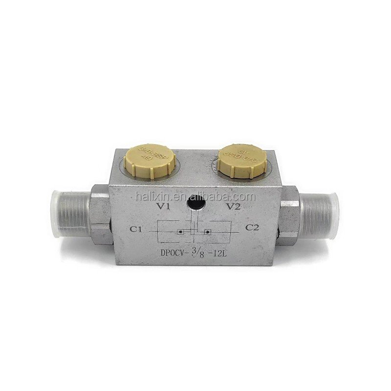 DPOCV Series Stainless Steel hydraulic oil lock valve for tractor cylinder, double pilot operated over-centre valves