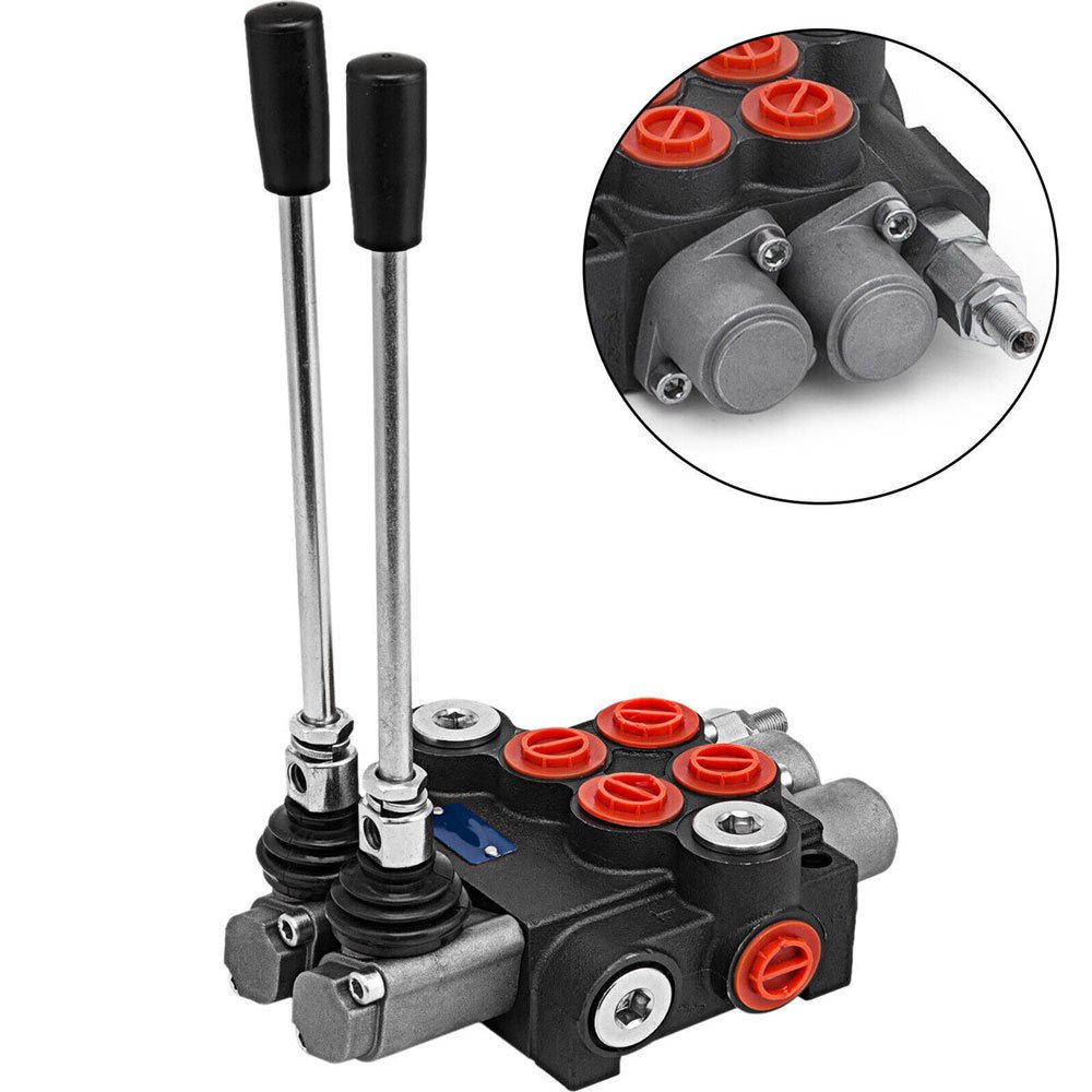 hydraulic hand joystick 3 way control valve 80LPM 5 4 spools P80 manual monoblock directional control valve for Distributor