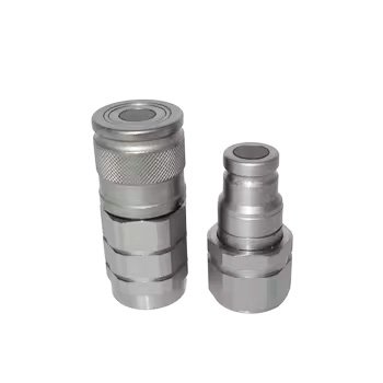 NAIWO 3/8 steel quick connector factory FLAT FACE QRC steel quick couplings hydraulic quick coupler NWP4 case skid steer parts