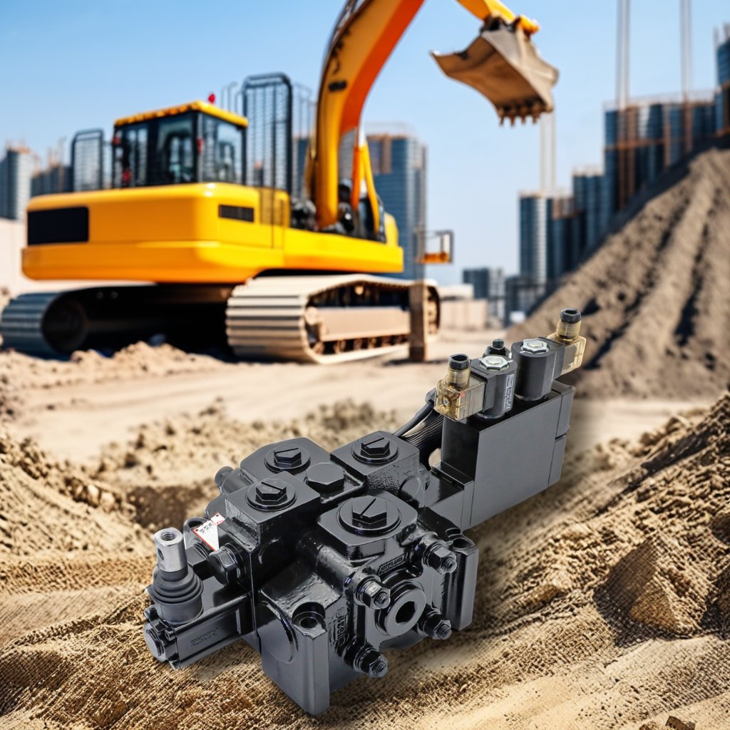 High Flow High Pressure Hydraulic Directional Control Valve with 24 Volt Solenoid Valve for Hydraulic Pump