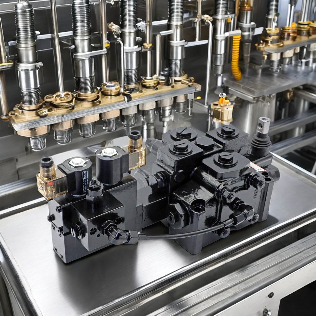 High Flow High Pressure Hydraulic Directional Control Valve with 24 Volt Solenoid Valve for Hydraulic Pump