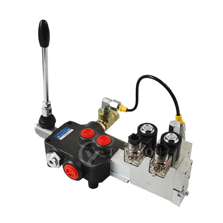 Factory Quality Hydraulic Directional Control Valve 40L/min 2 Spools Valve 2P40 Hydraulic Monoblock Directional Control Valve