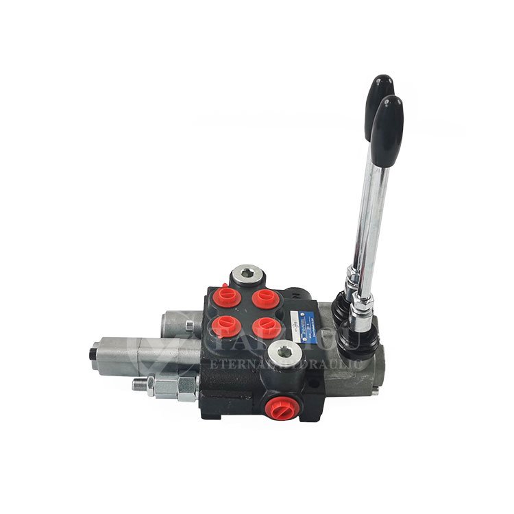 Factory Quality Hydraulic Directional Control Valve 40L/min 2 Spools Valve 2P40 Hydraulic Monoblock Directional Control Valve