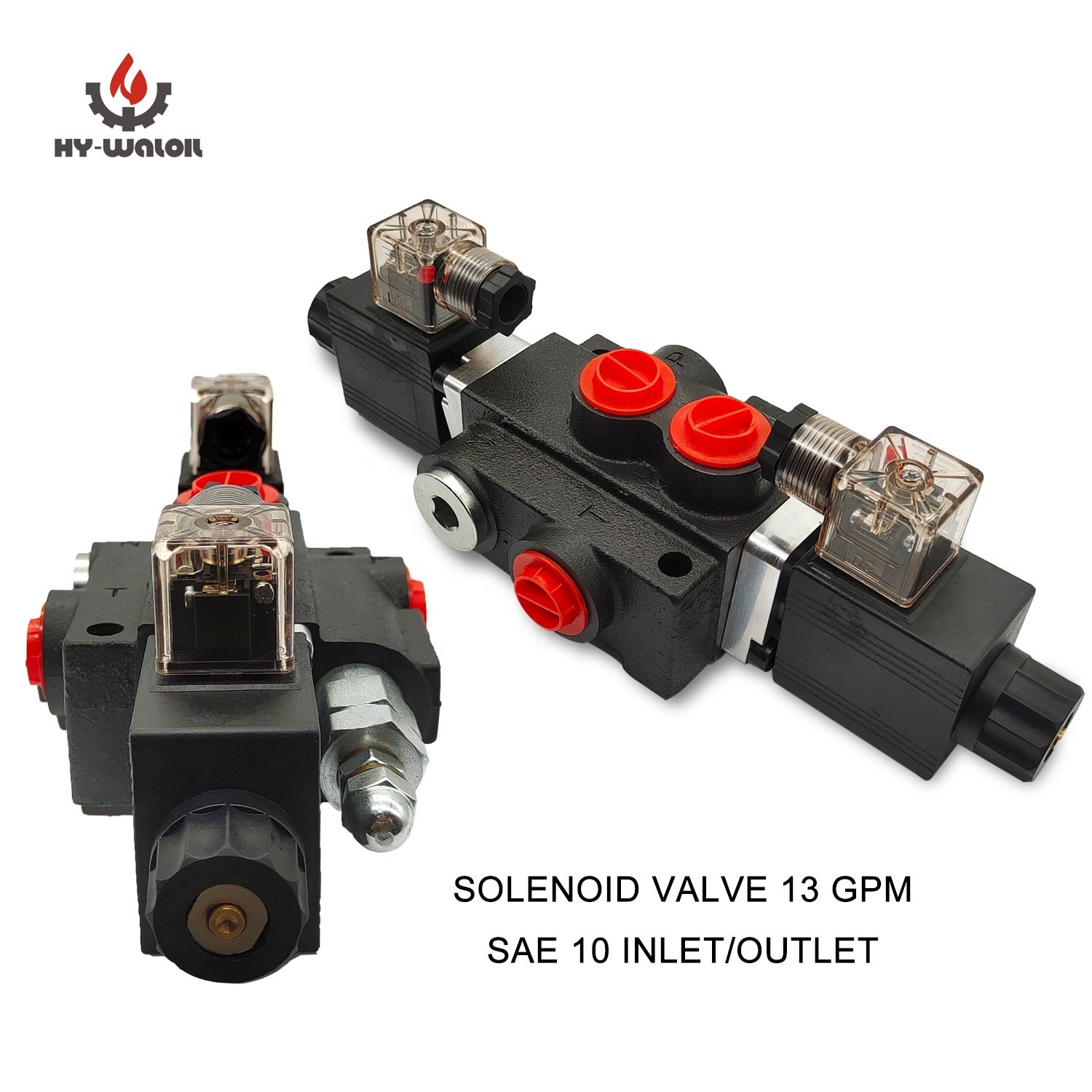13 GPM 12V DC 1 Spool Hydraulic Monoblock Solenoid Directional Control Valve