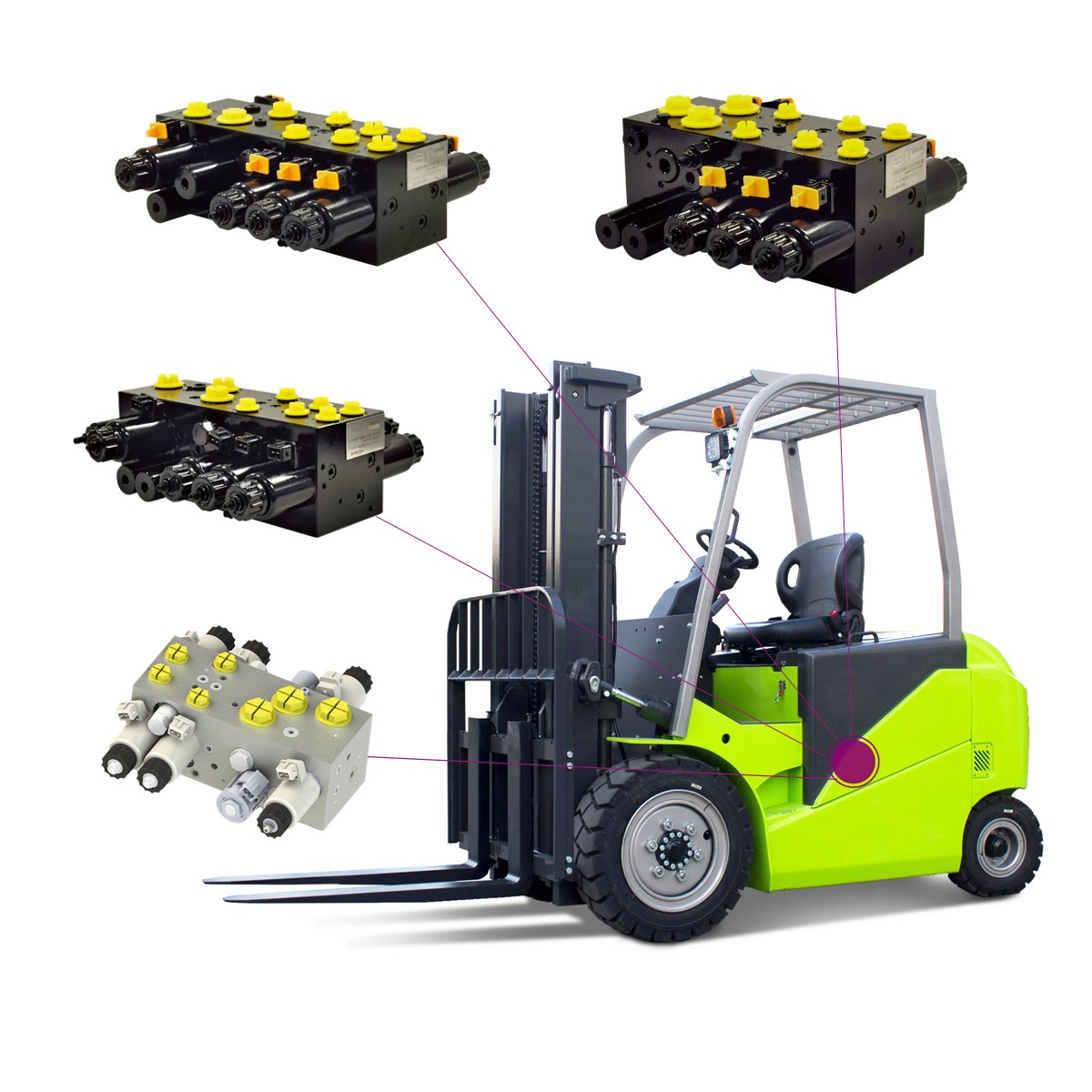Hydraulic lock throttle integrated group manifold block proportional servo counterbalance cartridge multi-way valve manufacturer