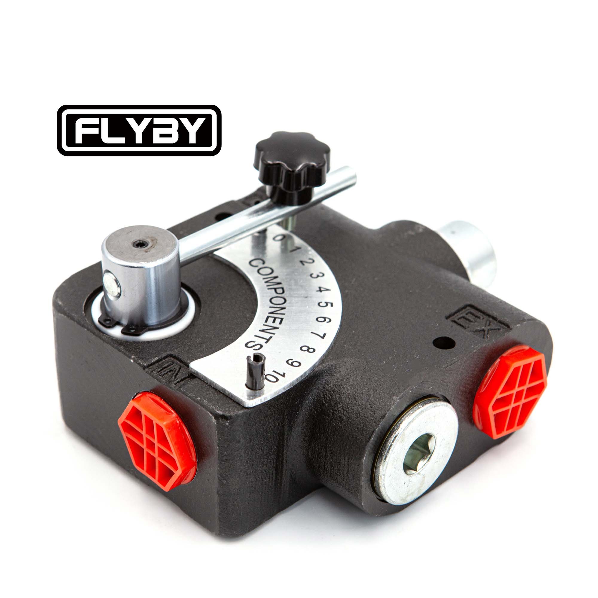 FLYBY Hydraulic Pressure Compensating Variable Flow Control Valve