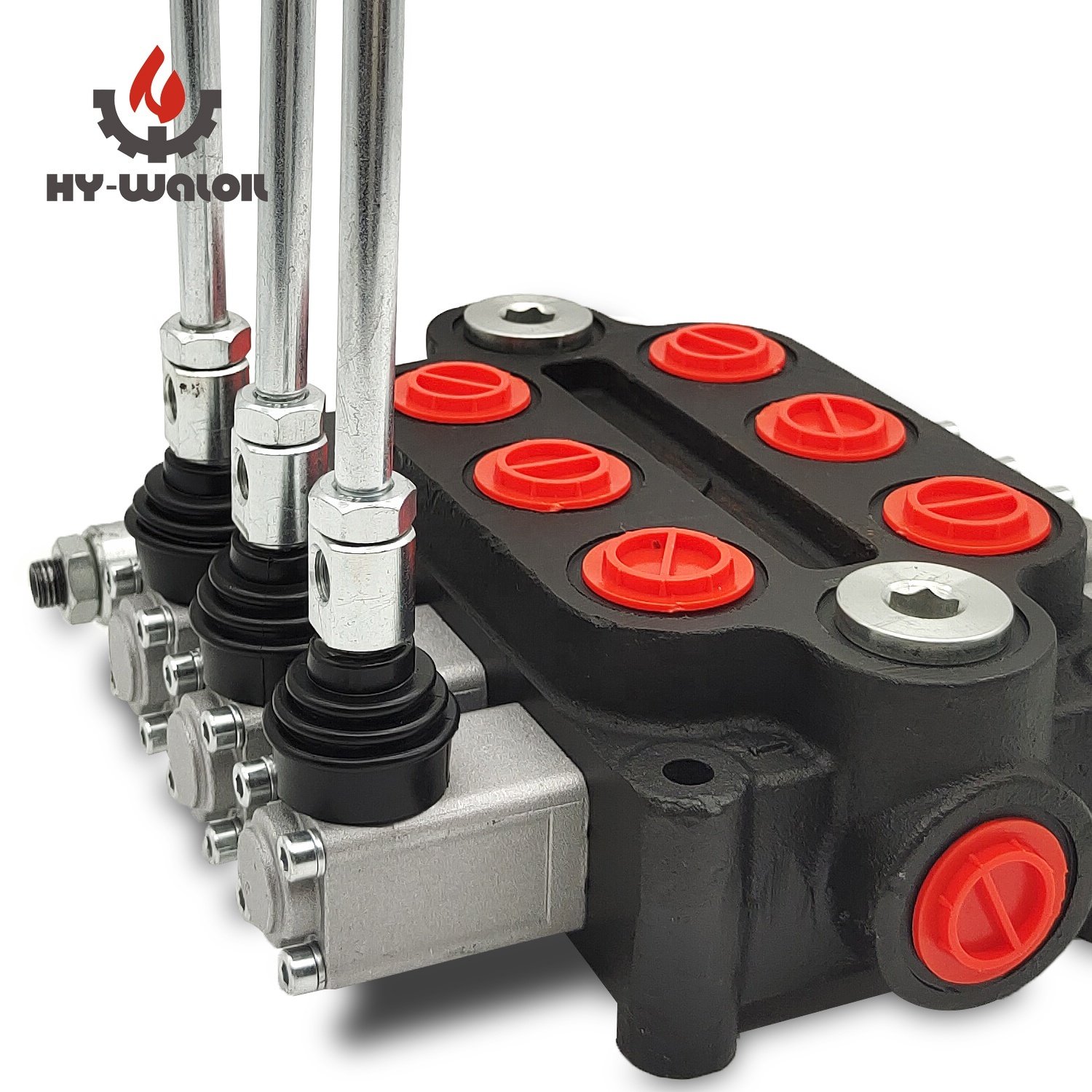 Hy-waloil 90L / min 25 GPM 3000 PSI 3 Spools Monoblock Directional Control Valve for Loader Tank