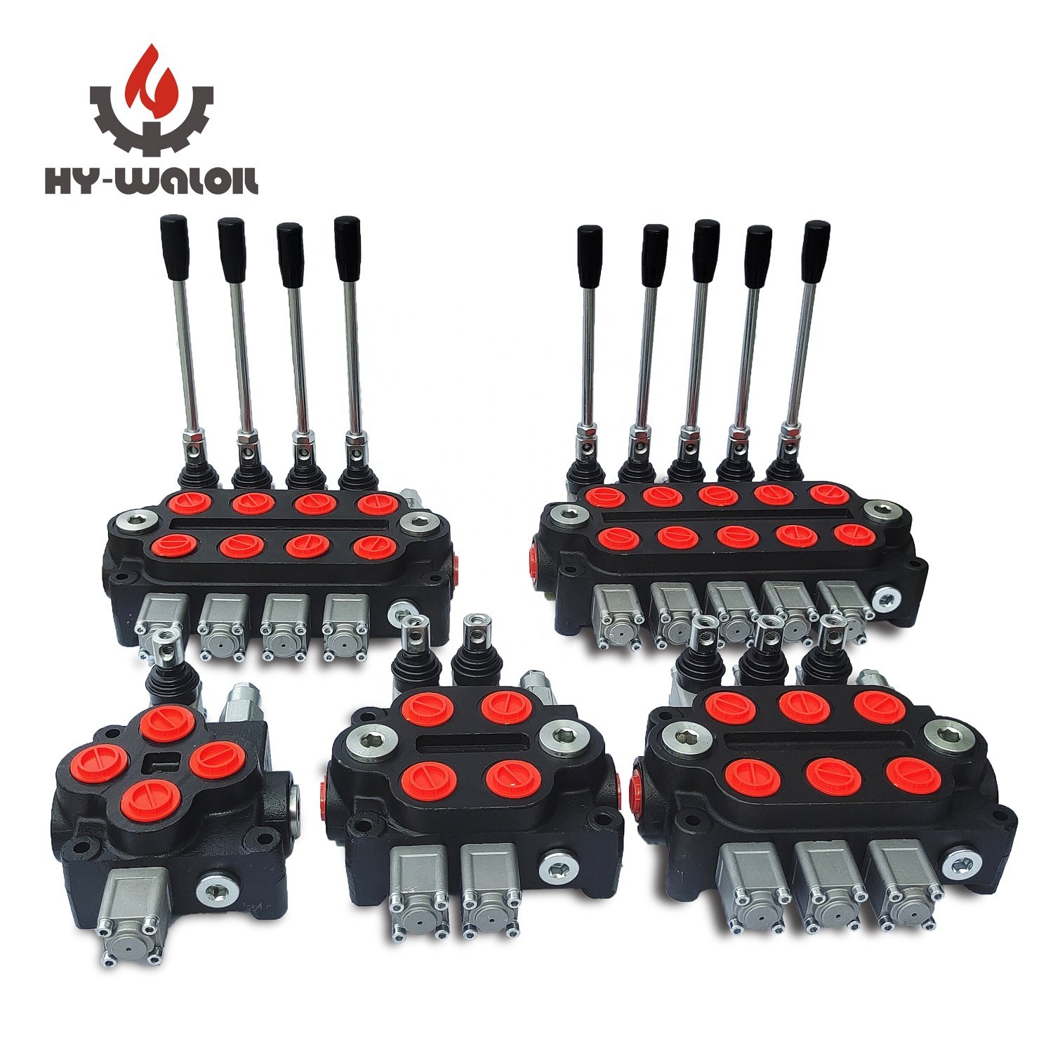 Hy-waloil 90L / min 25 GPM 3000 PSI 3 Spools Monoblock Directional Control Valve for Loader Tank