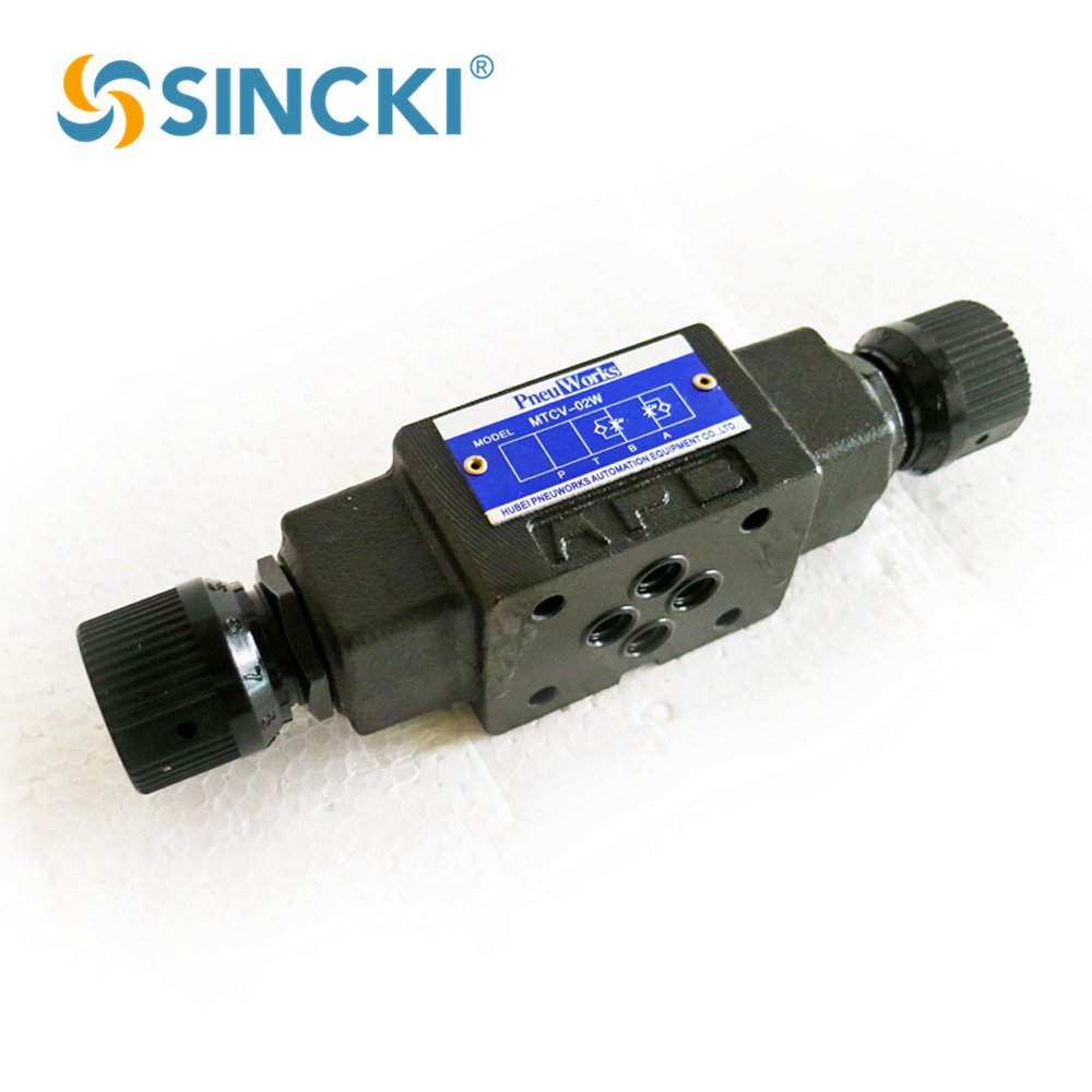 Yuken Type MTCV-02 Modular Hydraulic check Throttle Valve