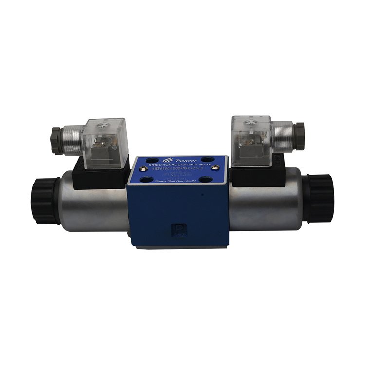 Factory Customized 4WE06 220V Plug Connection Hydraulic Metal Replacement Fittings To Double Solenoid Valve
