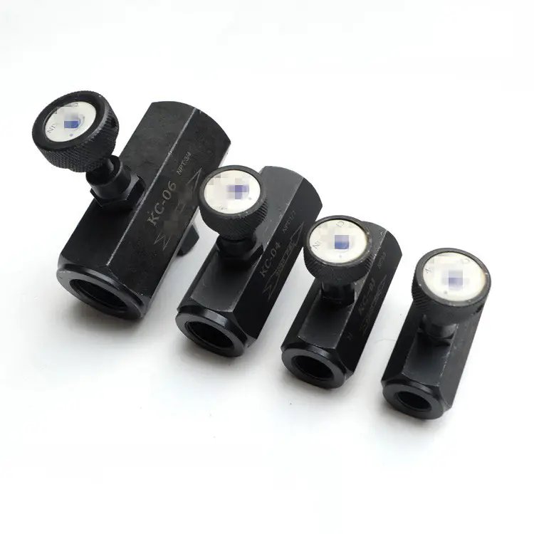 Chinese Manufacture Hydraulic flow control valve KC-03 KC-04 KC-06 flow control regulating throttle valve