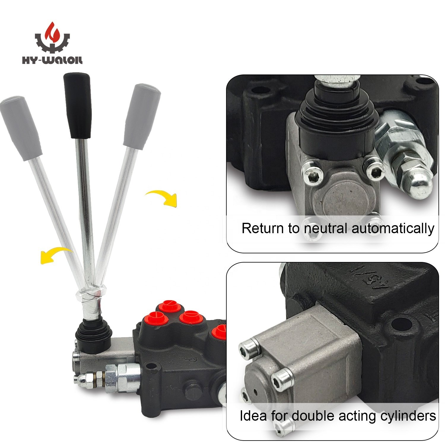 Hy-Waloil High Performance ZDa-L15 63L/min 1-Spool Hydraulic Directional Control Valve for Forklifts
