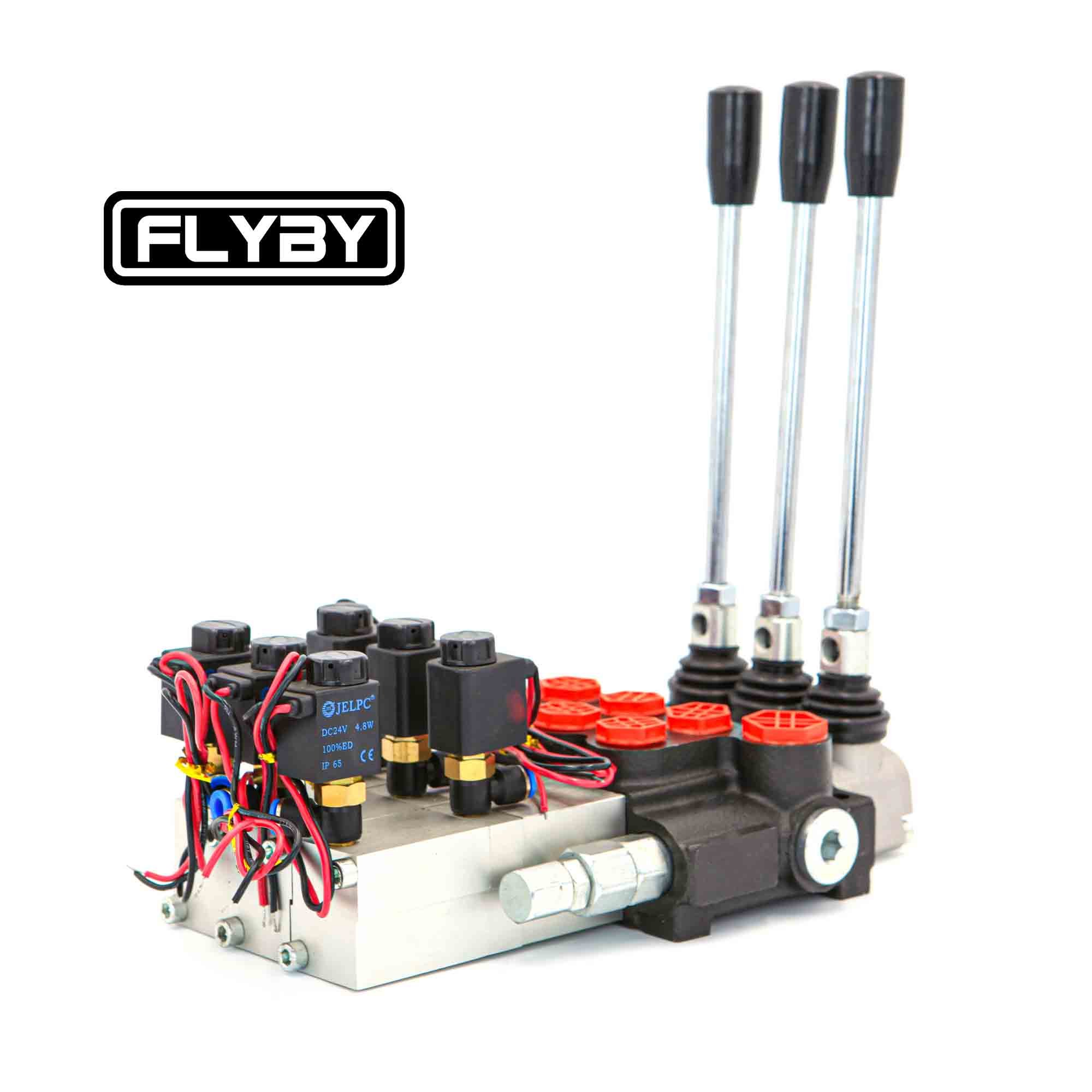 FLYBY High Quality Electric-Pneumatic Section Hydraulic Directional Control Valve For Machine