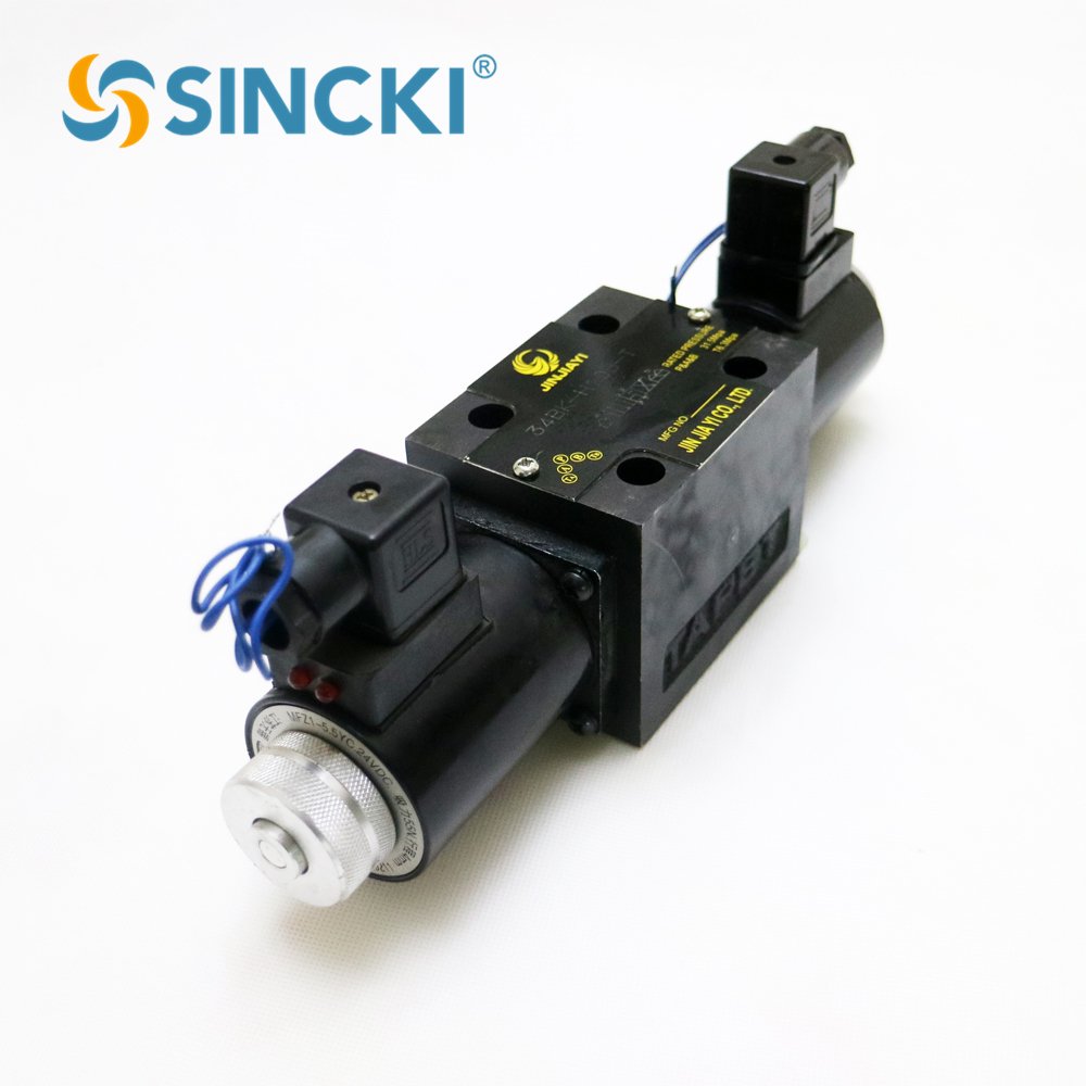 34EK-H10B-T Series Solenoid Hydraulic Valve Directional Control Valve