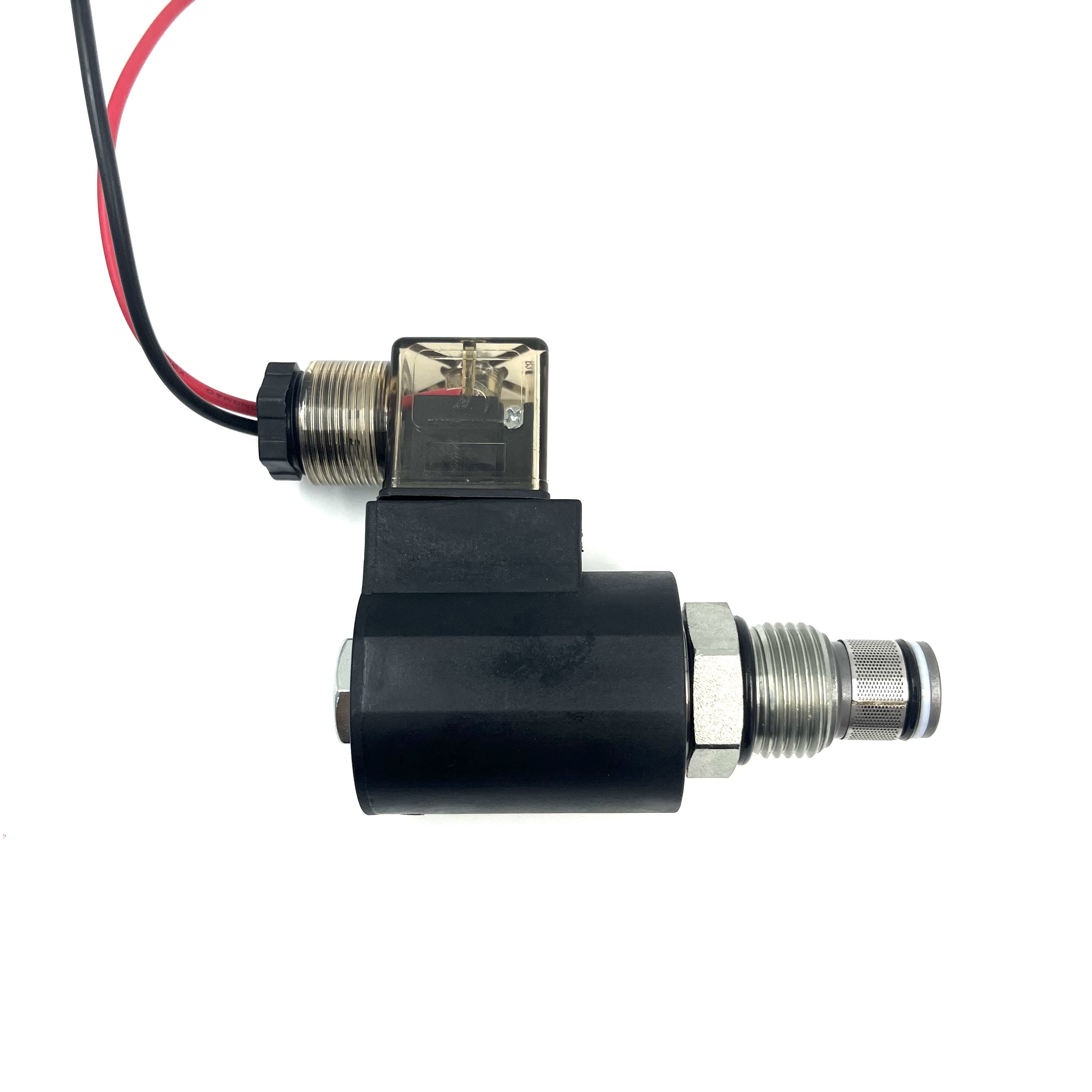 Hydraulic Cartridge Valve Solenoid Valve SV10-20 2-Position 2-Way Poppet Type Normally Closed Restrictive Reverse Flow With Coil