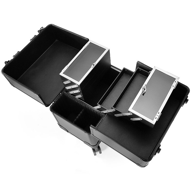 Professional Makeup Case Trolley Cosmetic Case With Trays For Girls
