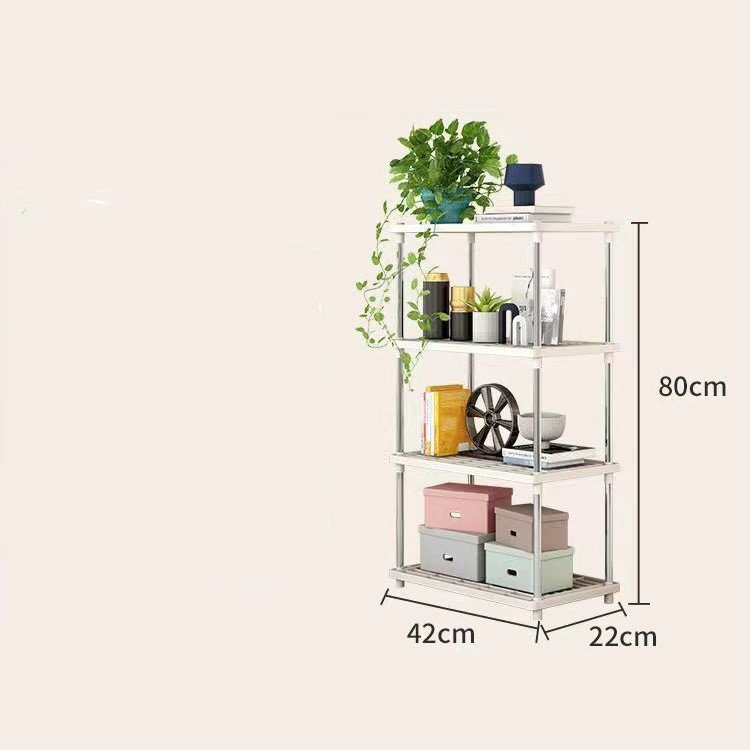 OWNSWING Bathroom Organizer 4-layers Skincare Organizers Container Plastic Shelf For Cosmetic Kitchen Spice Rack Standing