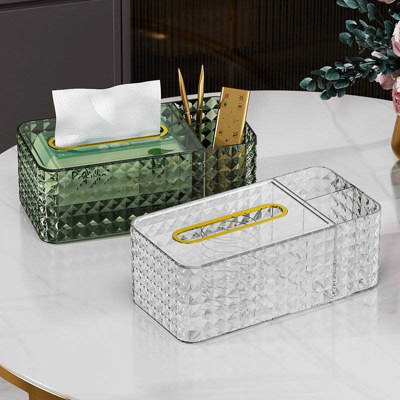 Luxury Dustproof Plastics Storage Box Multi-Compartment Lipstick Mask Makeup Organizer Box Bin Desk Cosmetics Storage Box