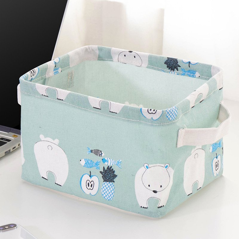 Desktop Small cute makeup jewelry organizer skincare cosmetic storage box