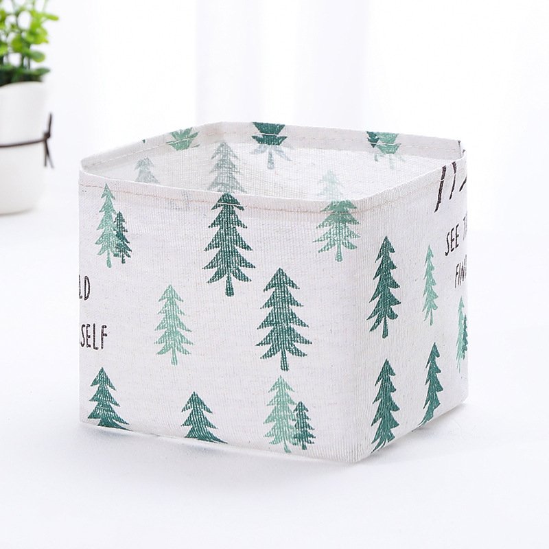 Desktop Small cute makeup jewelry organizer skincare cosmetic storage box