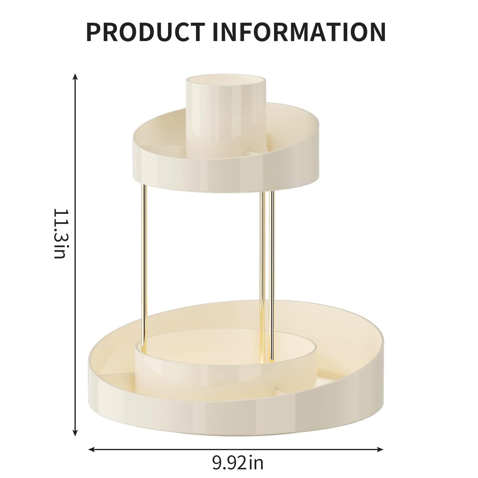 Rotating Makeup Organizer Bathroom Counter Organizer Perfume Organizer for Vanity Cosmetic and Skincare Make Up Holder Rack