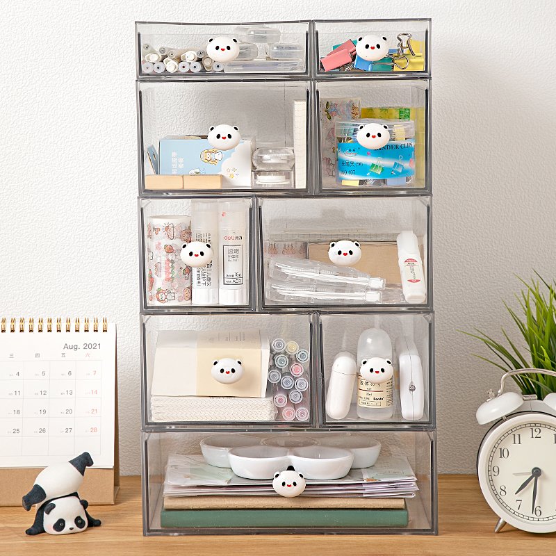 Hot selling transparent cosmetic storage box makeup organizer