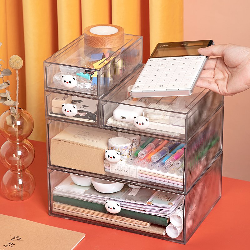 Hot selling transparent cosmetic storage box makeup organizer