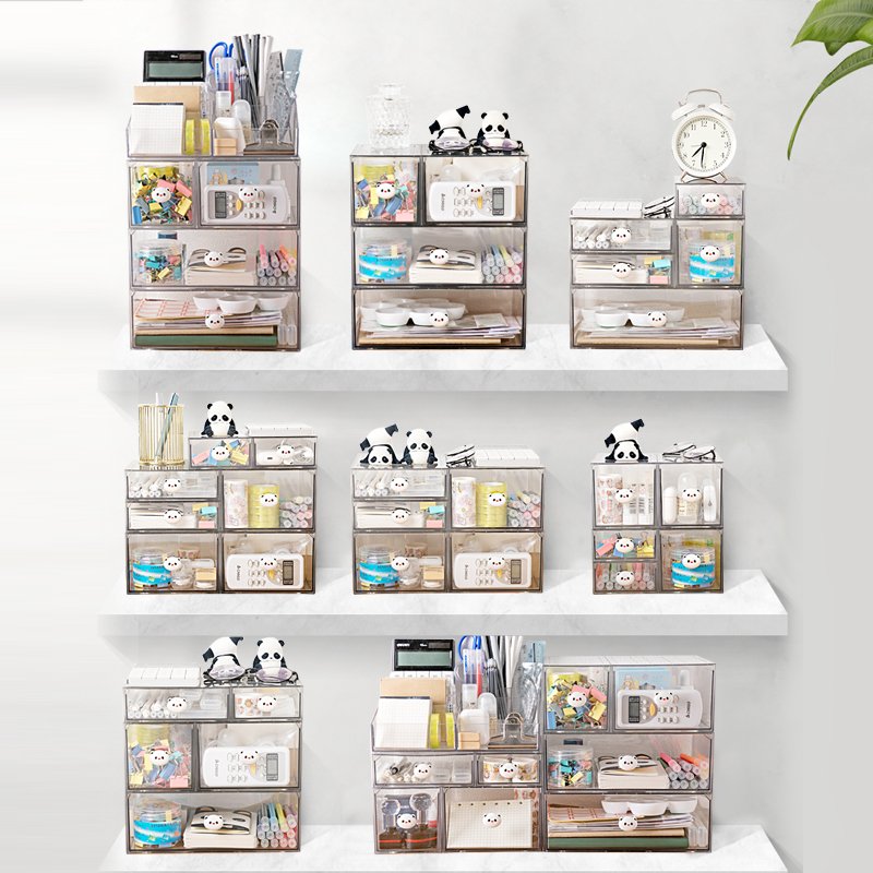 Hot selling transparent cosmetic storage box makeup organizer