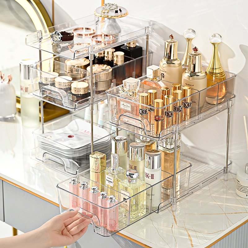 Makeup Organizer Large Capacity Organizers Make Up Organizers and Storage Makeup Organizer for Vanity Brush Nail Polish