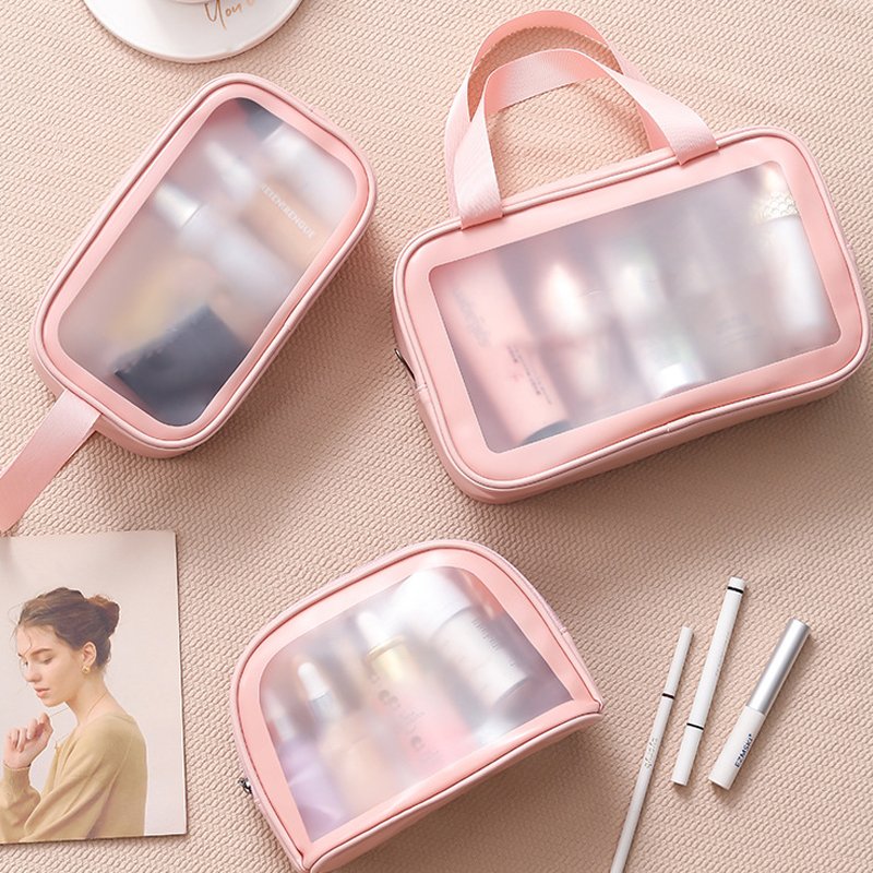 OEM ODM Customized Pvc Clear Zipper Makeup Pouch Waterproof Custom Cosmetic Bag Toiletry Bags Wash Bag