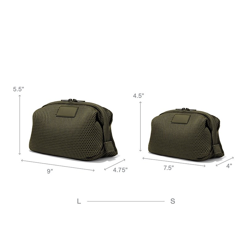 Wholesale Custom Mesh cloth bag cosmetics Organized Neoprene Outer Travel Toiletry bag Women's Makeup bag